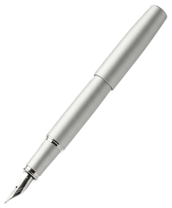 Silver fountain pen